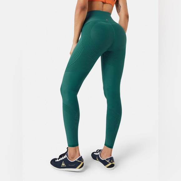 Fanka Women's Body Sculpt Reversible Wear Forest Green Sculpt 26” Leggings S - Picture 2 of 12